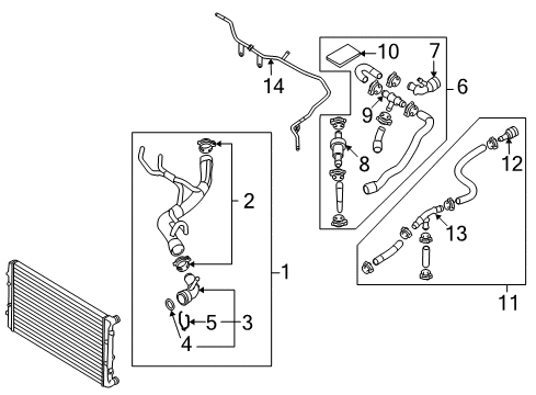 2007 Volkswagen Rabbit Hoses, Lines & Pipes Diagram