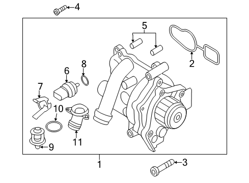 2013 Volkswagen GTI Water Pump - Belts Diagram 2
