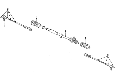 1987 Volkswagen Vanagon Steering Gear & Linkage Diagram 3
