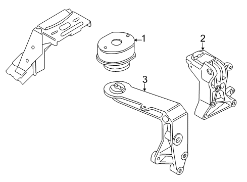 1993 Volkswagen EuroVan Engine Mounting Diagram