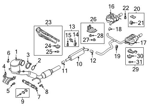 2025 Volkswagen Jetta Exhaust Components Diagram 2