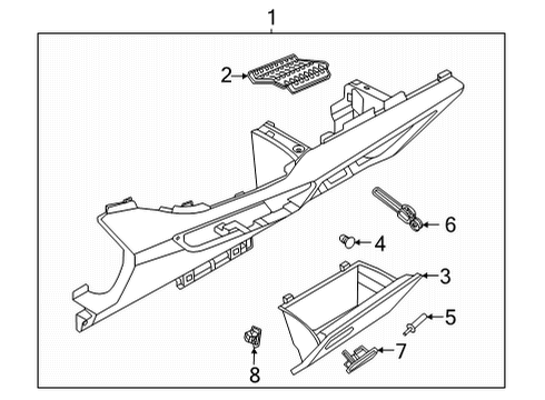 2024 Volkswagen ID.4 Glove Box