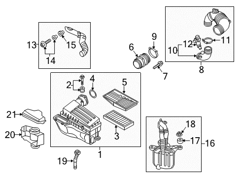 2015 Volkswagen Jetta Air Intake - Air Diagram 4
