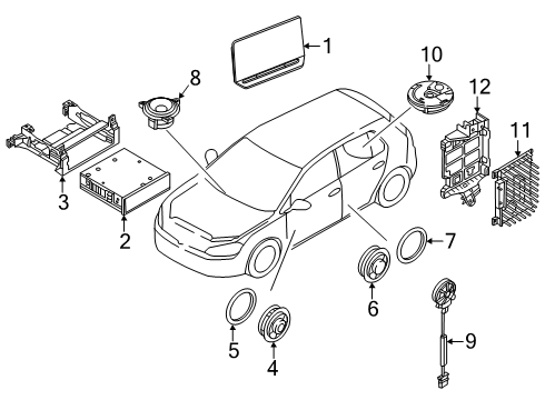 2025 Volkswagen Golf R Sound System Diagram
