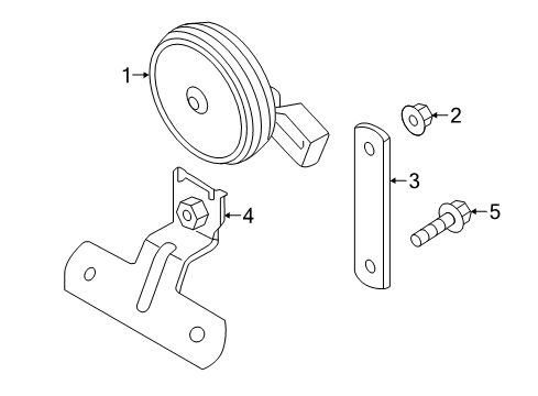 2023 Volkswagen Atlas Anti-Theft Components Diagram