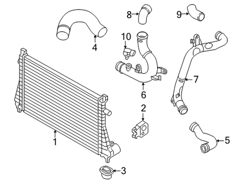 2022 Volkswagen GTI Intercooler Diagram