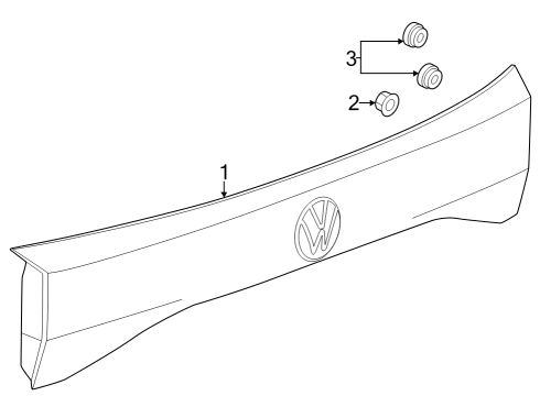 2025 Volkswagen Atlas Cross Sport Tail Lamps