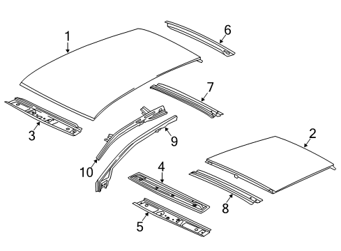 2020 Volkswagen GTI Roof & Components