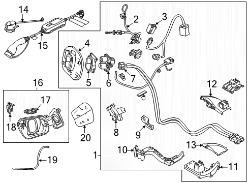 2024 Volkswagen ID.4 Electrical Components - Quarter Panel Diagram 2