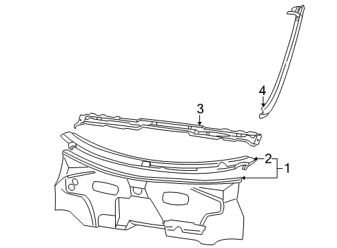2003 Volkswagen EuroVan Cowl Diagram