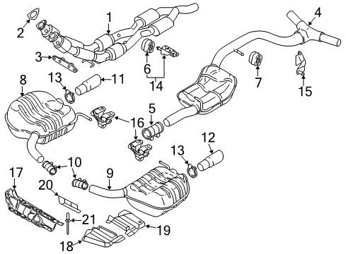 2008 Volkswagen Passat Exhaust System Diagram 2