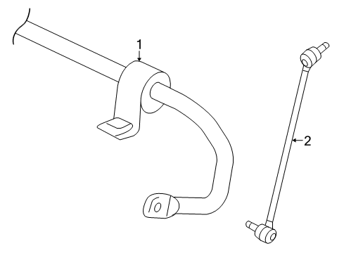 2010 Volkswagen GTI Stabilizer Bar & Components Diagram 2