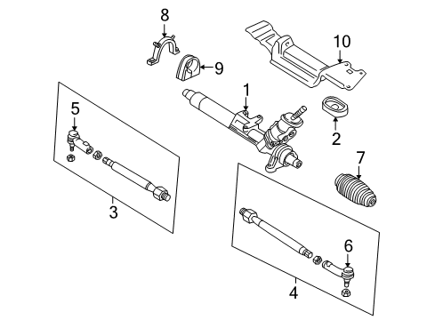 2006 Volkswagen Golf Steering Gear & Linkage Diagram 2