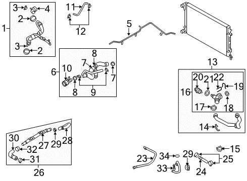 2006 Volkswagen Jetta Hoses, Lines & Pipes Diagram 3