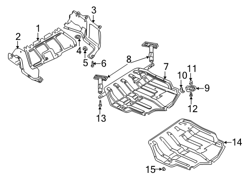 2004 Volkswagen Jetta Splash Shields Diagram 3