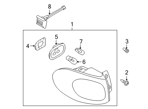 2010 Volkswagen Tiguan Bulbs Diagram 6