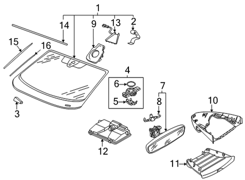 2024 Volkswagen ID.4 Wipers Diagram