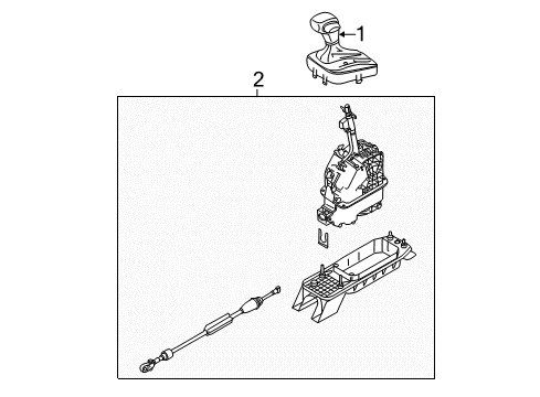 2011 Volkswagen GTI Gear Shift Control - AT Diagram