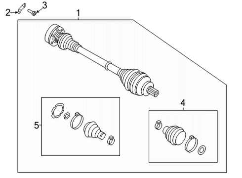 2025 Volkswagen Atlas Cross Sport Drive Axles - Rear