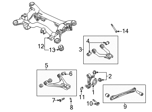 2003 Volkswagen Passat Rear Suspension Components Diagram 2