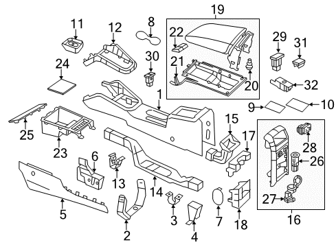 2012 Volkswagen Jetta Console Diagram 3