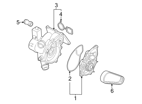 2022 Volkswagen Arteon Water Pump Diagram