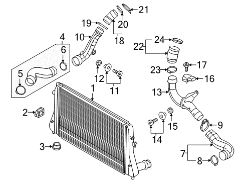 2015 Volkswagen Jetta Intercooler - Air Diagram 2