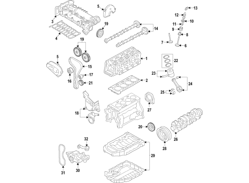 2021 Volkswagen Golf Camshaft & Timing Diagram