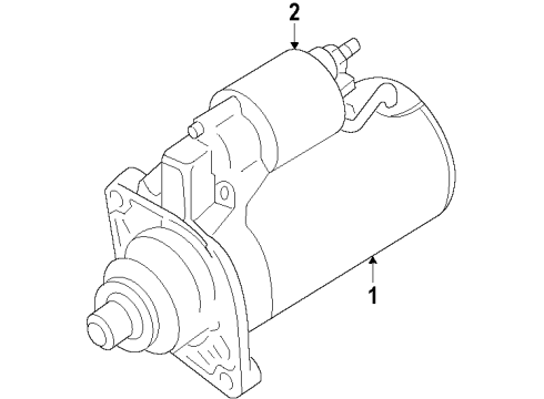 2006 Volkswagen Rabbit Starter Diagram 2