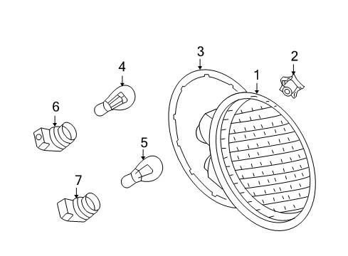 2005 Volkswagen Beetle Tail Lamps Diagram