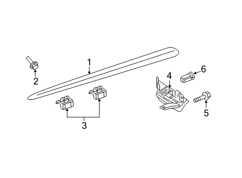 2010 Volkswagen GTI Exterior Trim - Pillars Diagram 2