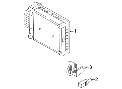 2024 Volkswagen Tiguan Electrical Components - Front Bumper Diagram