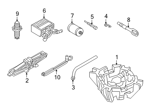 2019 Volkswagen Arteon Jack & Components Diagram