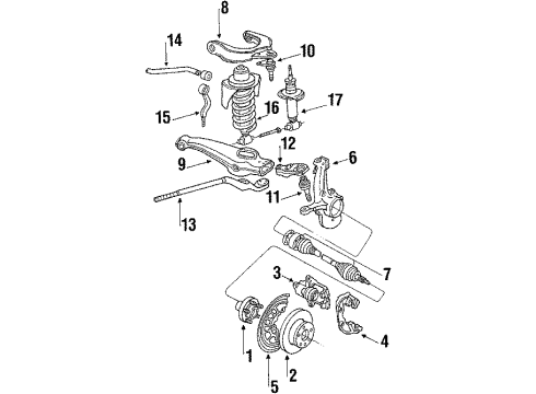 1989 Volkswagen Vanagon Front Brakes Diagram