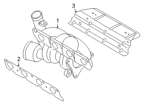 2006 Volkswagen GTI Exhaust Manifold Diagram