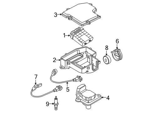 2001 Volkswagen Passat Knock Sensor Diagram for 06C-905-377