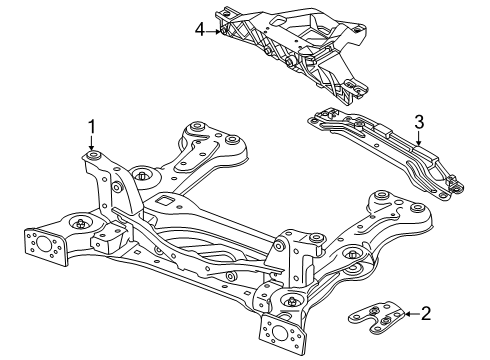 2025 Volkswagen ID. Buzz Suspension Mounting - Front Diagram 2