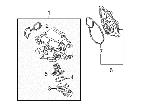 2013 Volkswagen Beetle Water Pump - Belts Diagram 6