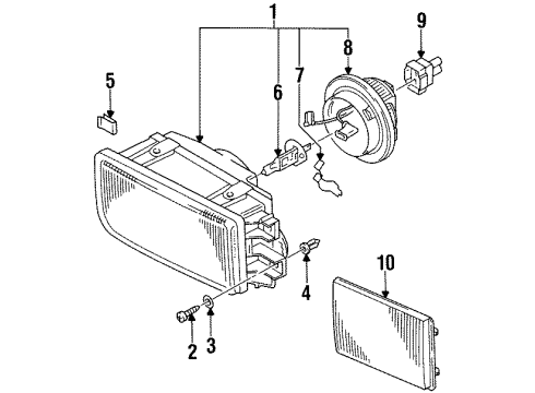 1997 Volkswagen Passat Fog Lamps Diagram