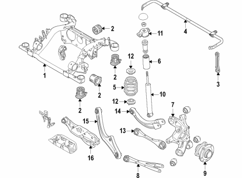 2021 Volkswagen ID.4 Lower Control Arm - Rear Diagram