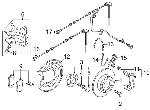2010 Volkswagen GTI Anti-Lock Brakes Diagram