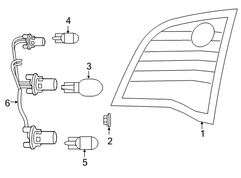 2012 Volkswagen Routan Combination Lamps