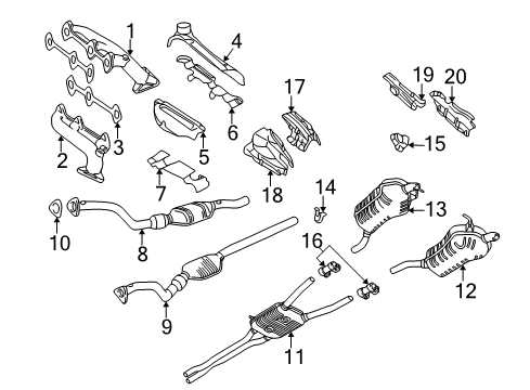 2000 Volkswagen Passat Exhaust Manifold Diagram 3