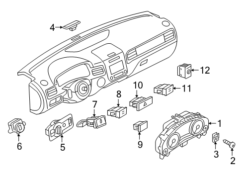 2011 Volkswagen Touareg Ignition Lock Diagram 3