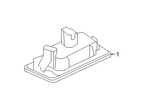 2023 Volkswagen Tiguan License Lamps