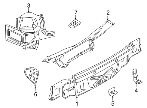 2014 Volkswagen Jetta Rear Body