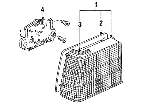 1985 Volkswagen Jetta Tail Lamps