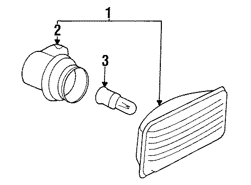 1994 Volkswagen Golf Side Marker Lamps Diagram