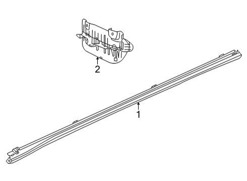 2024 Volkswagen ID.4 Exterior Trim - Pillars Diagram