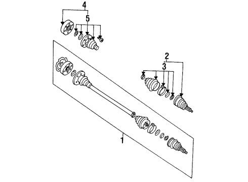 1995 Volkswagen Jetta Axle Shaft - Front Diagram